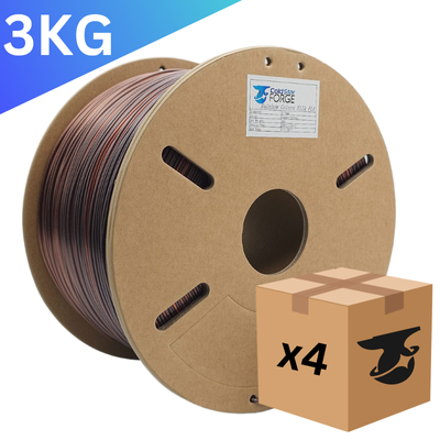 Bulk x4 | Clock-Work | Copper, Bronze Rainbow PLA – 3KG 1.75mm – Cold Star Forge Filament