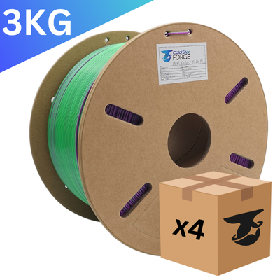 Bulk x4 | Goblin Horde | Purple, Green Dual-Extrusion PLA – 3KG 1.75mm – Cold Star Forge Filament
