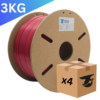 Bulk x4 | Fragrant Garden | Red, Green, Purple Tri-Extrusion PLA – 3KG 1.75mm – Cold Star Forge Filament