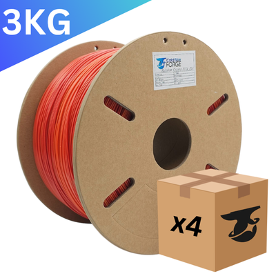 Bulk x4 | Desert Sunset | Red, Orange Rainbow PLA – 3KG 1.75mm – Cold Star Forge Filament