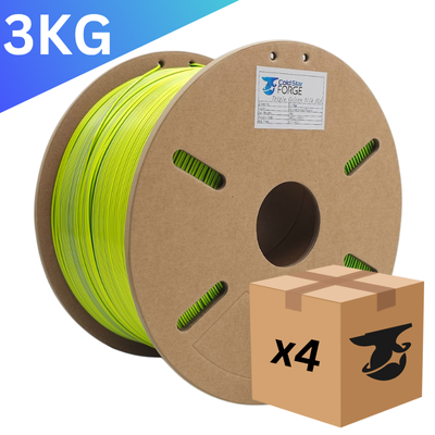 Bulk x4 | Lavender Field | Yellow, Green, Purple Tri-Extrusion PLA – 3KG 1.75mm – Cold Star Forge Filament