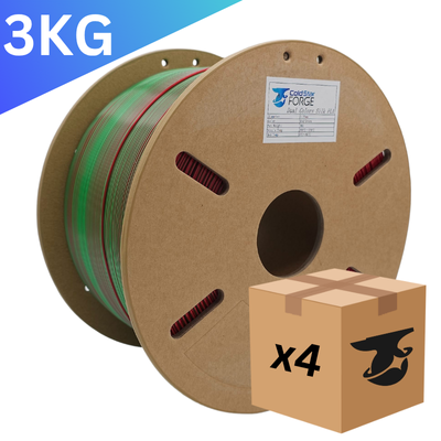 Bulk x4 | Pickle Rose | Red, Green Dual-Extrusion PLA – 3KG 1.75mm – Cold Star Forge Filament