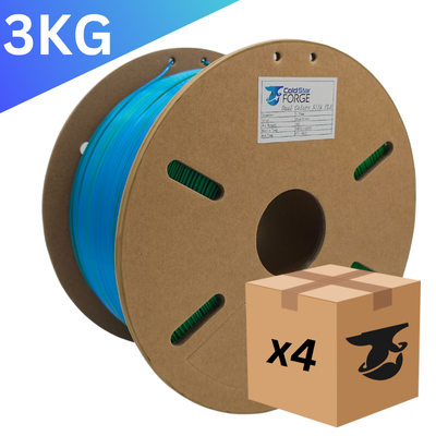 Bulk x4 | Petrichor | Blue, Green Dual-Extrusion PLA – 3KG 1.75mm – Cold Star Forge Filament