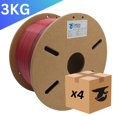 Bulk x4 | Blood Stained Knight | Red, Black Dual-Extrusion PLA – 3KG 1.75mm – Cold Star Forge Filament